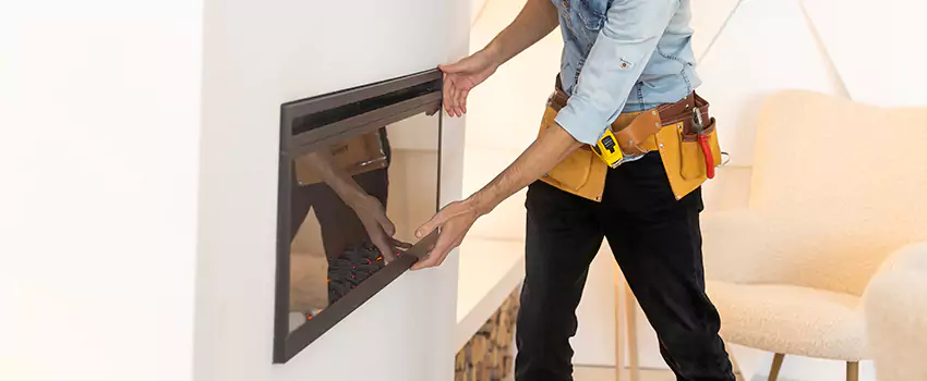 Metal Fireplace Installation in Angleton, Texas