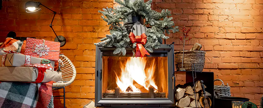 Travis Industries Linear Gas Fireplace Installation in Angleton, Texas
