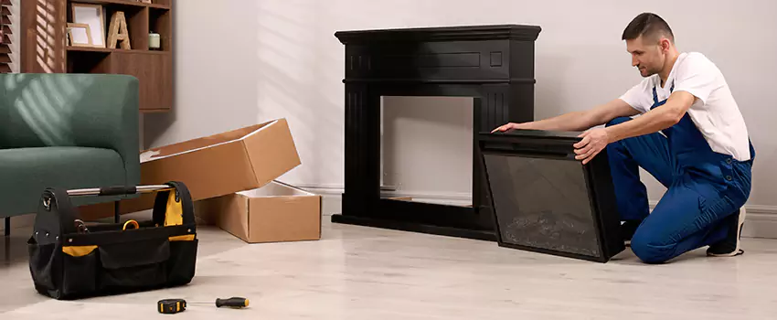 Old Rusted Metal Fireplace Repair And Replacement in Angleton, TX