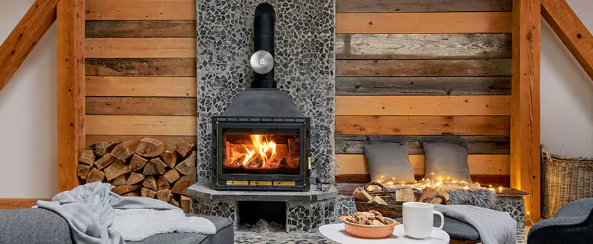 Thelin Hearth Products Direct Vent Gas Stove Fireplace Inspection in Angleton, Texas